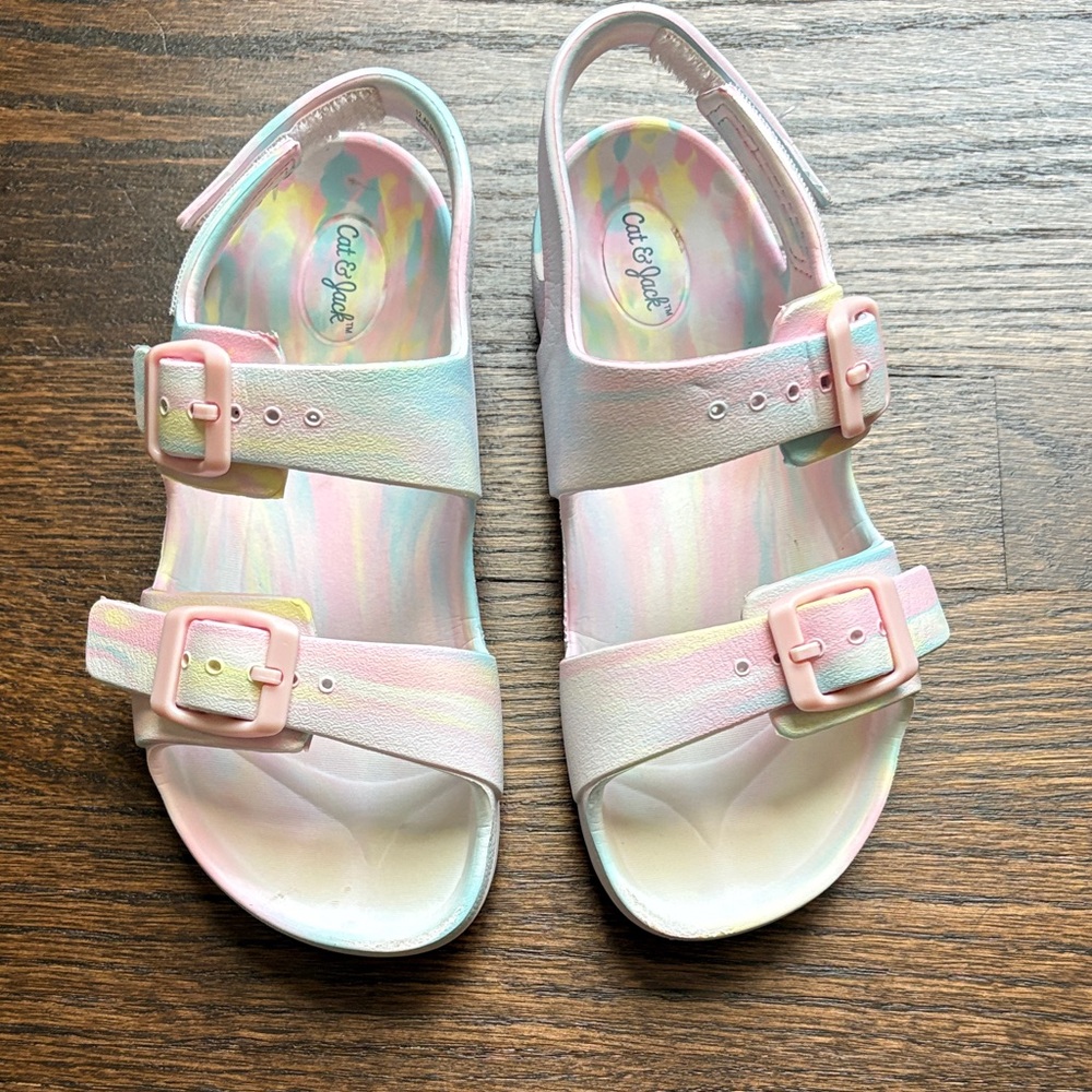 Cat & Jack Kids' Pastel Sandals with Buckles